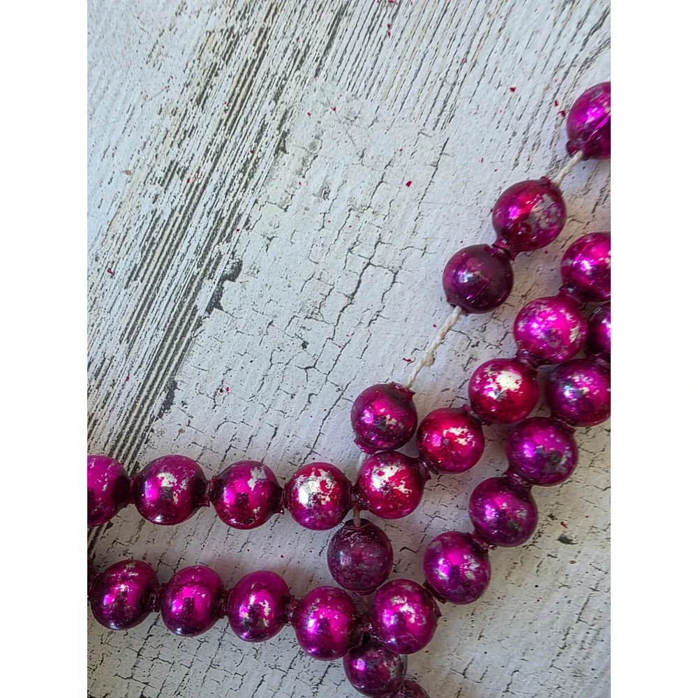 Antique purple mercury glass Garland 108